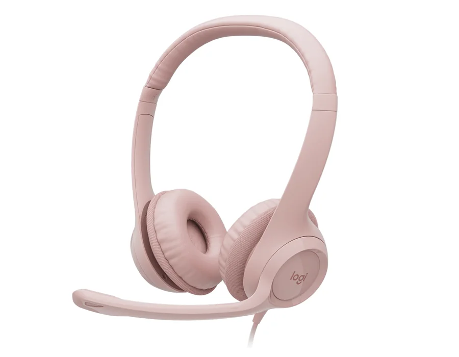 Logitech H390 USB Computer Headset - Rose