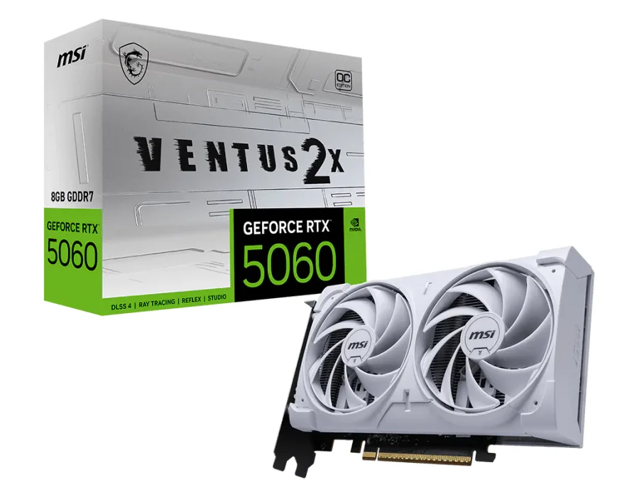 MSI GeForce RTX™ 5060 8G VENTUS 2X OC WHITE