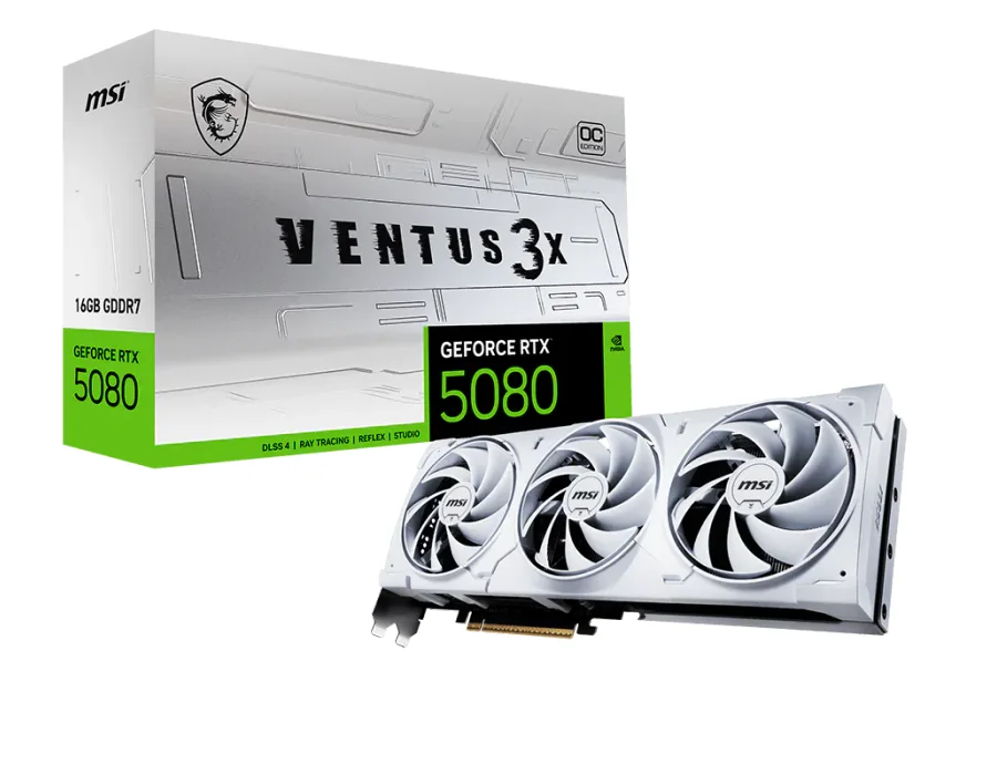MSI GeForce RTX™ 5080 16G VENTUS 3X OC WHITE