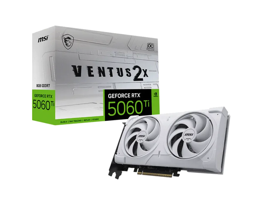 MSI GeForce RTX™ 5060 Ti 8G VENTUS 2X OC WHITE PLUS