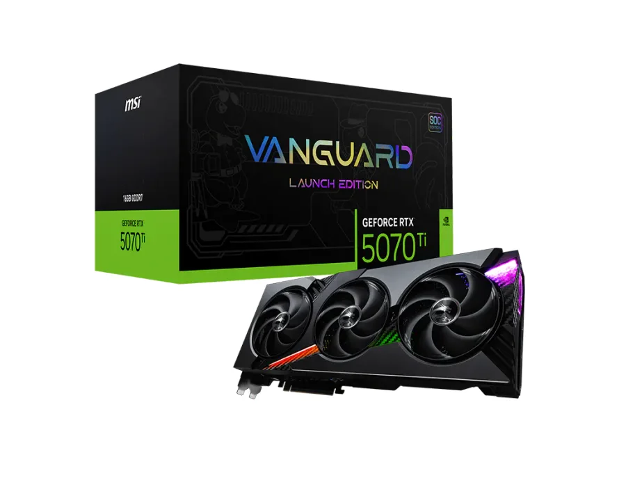 MSI GeForce RTX™ 5070 Ti 16G VANGUARD SOC LAUNCH EDITION