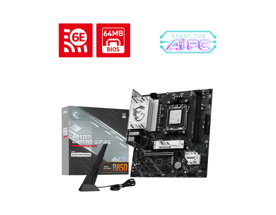 MSI B850M GAMING WIFI6E