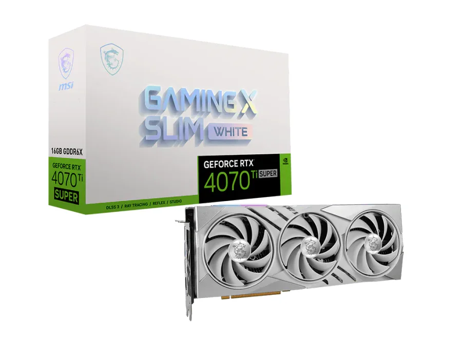 MSI GeForce RTX™ 4070 Ti SUPER 16G GAMING X SLIM WHITE