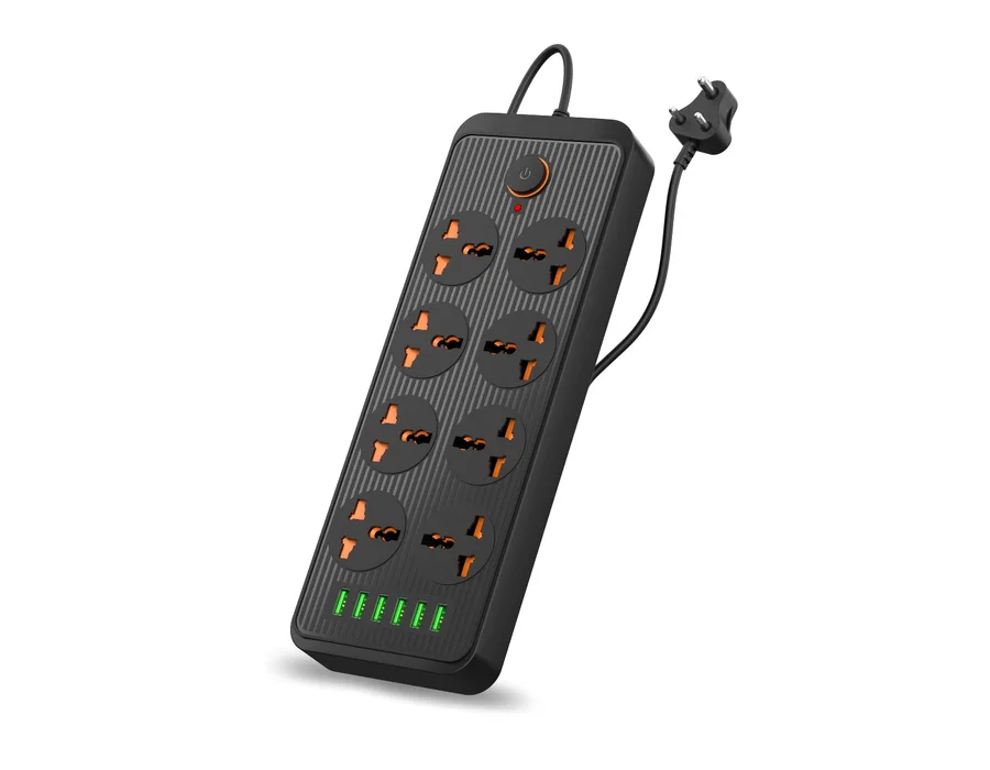 Portronics Power Plate 7 — Black