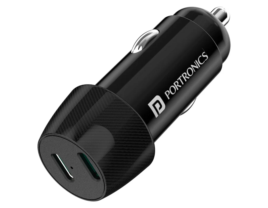 Portronics Car Power 14 — Black