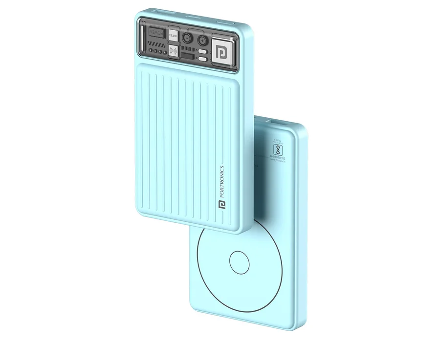 Portronics Luxcell Wireless Mini 10K — Blue