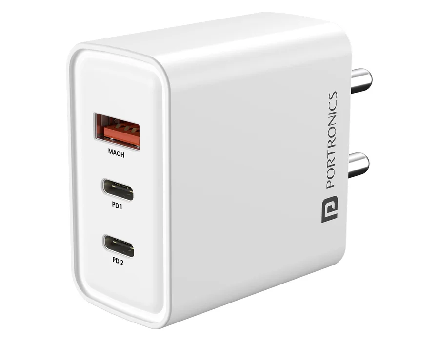 Portronics Adapto 65M — White