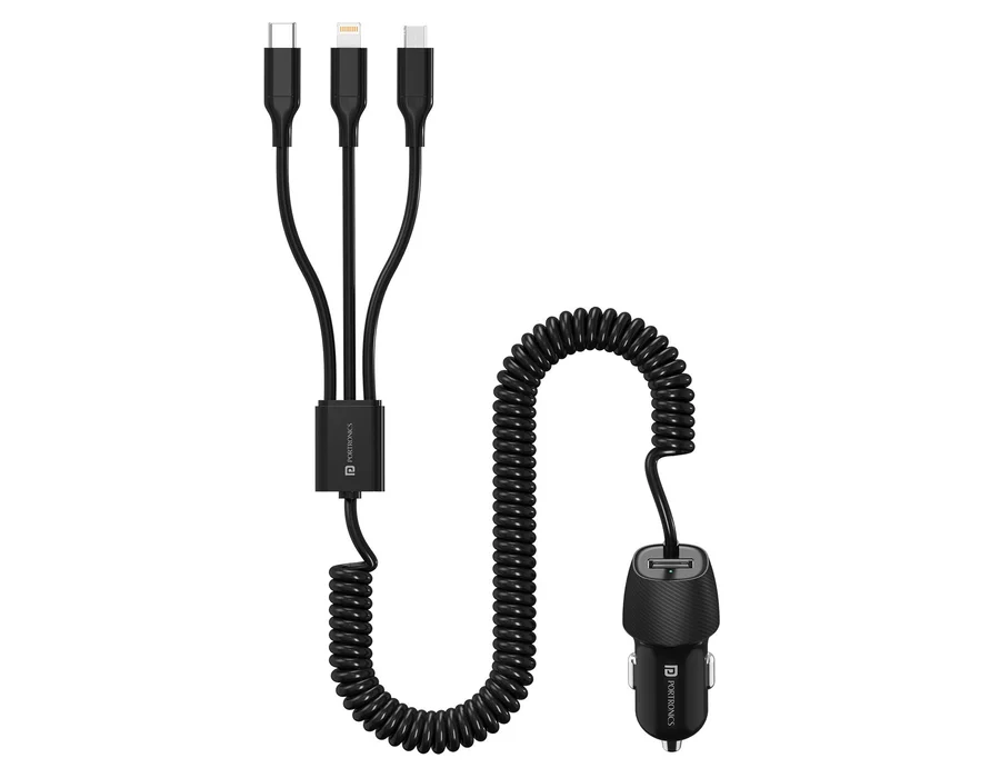 Portronics Car Power 3X