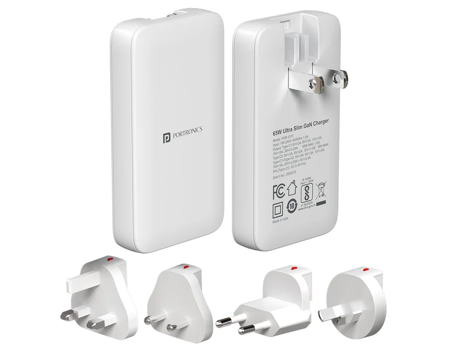 Portronics Adapto 65U — White