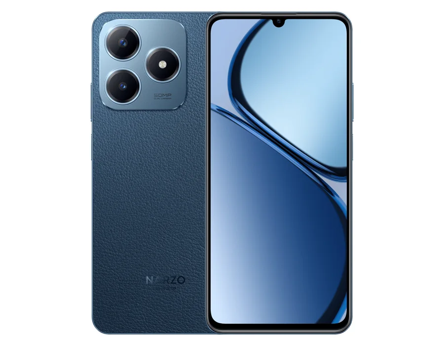 realme Narzo N63 (Leather Blue, 4GB + 64GB)