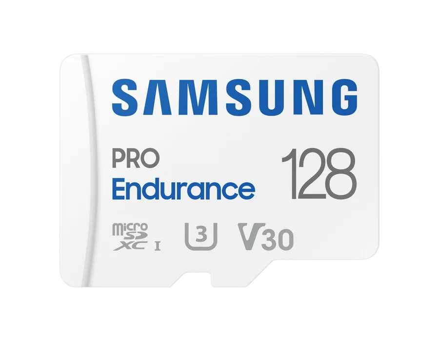Samsung PRO Endurance microSD Card (128 GB) – White – MB-MJ128KA/APC