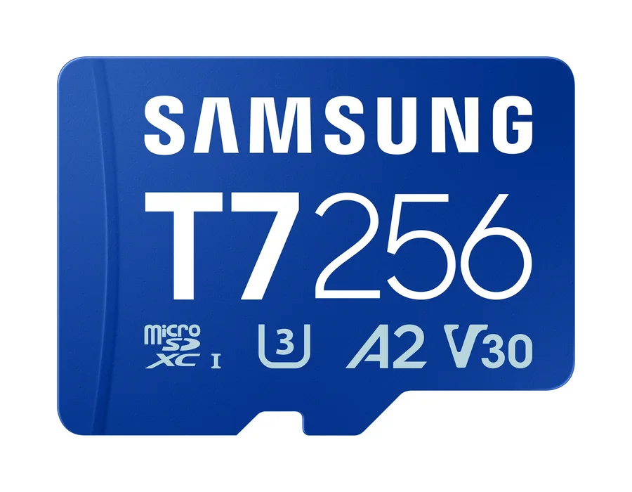 Samsung T7 microSD Card microSDXC™ UHS-I Card (256 GB) – Blue – MB-MB256T0
