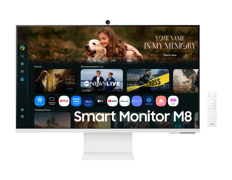 Samsung 80 cm (32) M8 UHD 4K AI Smart Monitor with Smart TV experience – White – LS32FM801UWXXL
