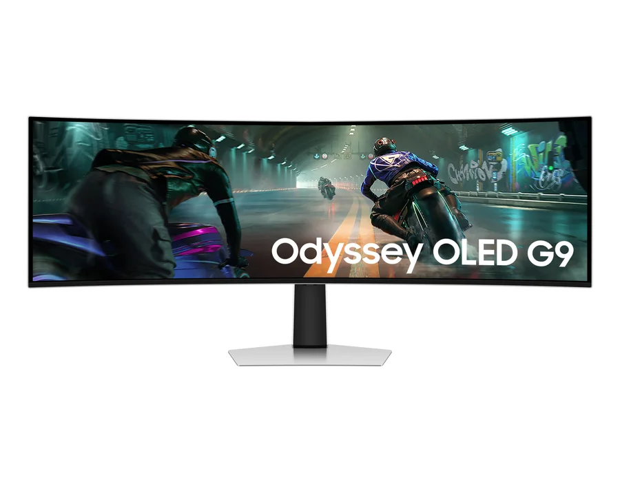 Samsung 1.24 m Odyssey OLED G9 Gaming Monitor with 0.03 ms response time and 144 Hz refresh rate – Silver – LS49DG910SWXXL