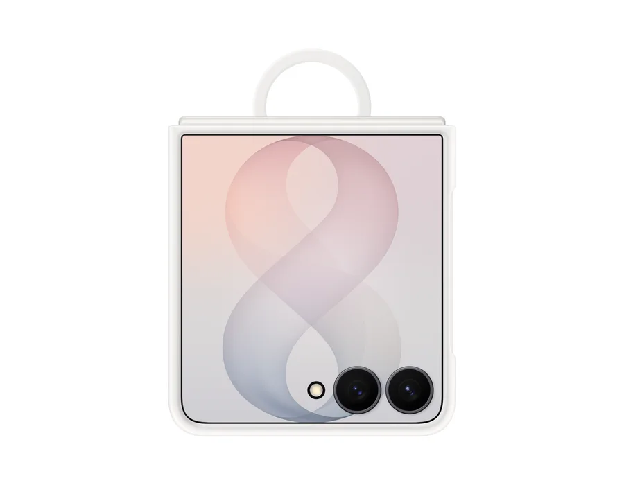 Samsung Galaxy Z Flip8 Silicone Ring Magnet Case – Cream – EF-EF776CWEGIN