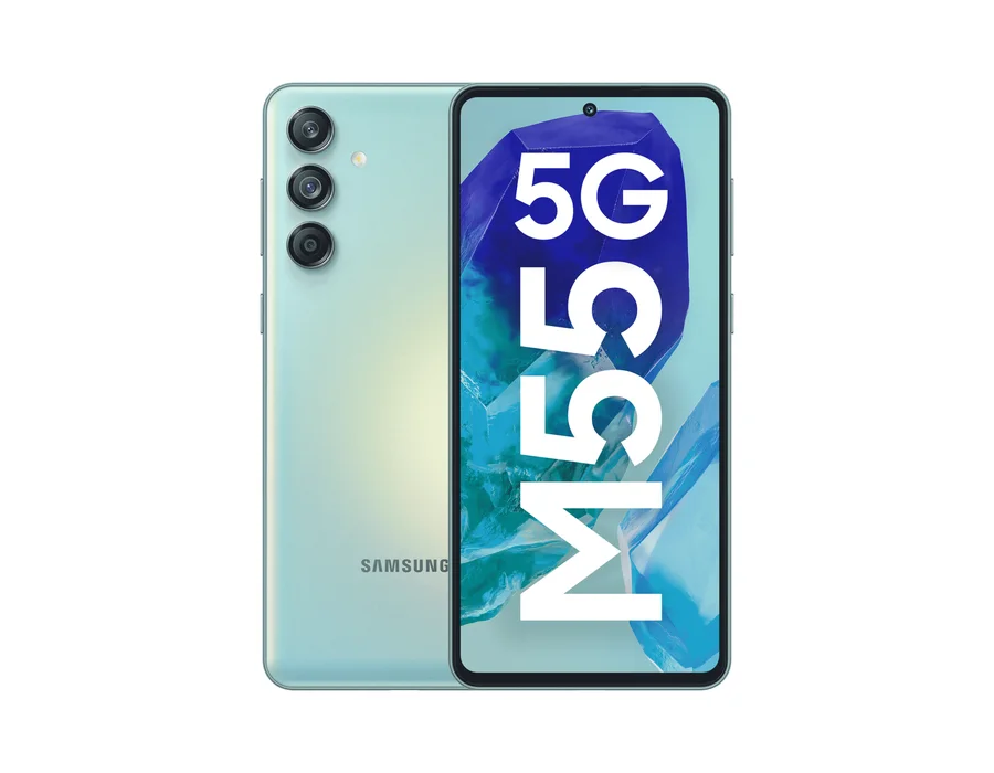 Samsung Galaxy M55 5G (12 GB RAM, 256 GB) – Light Green
