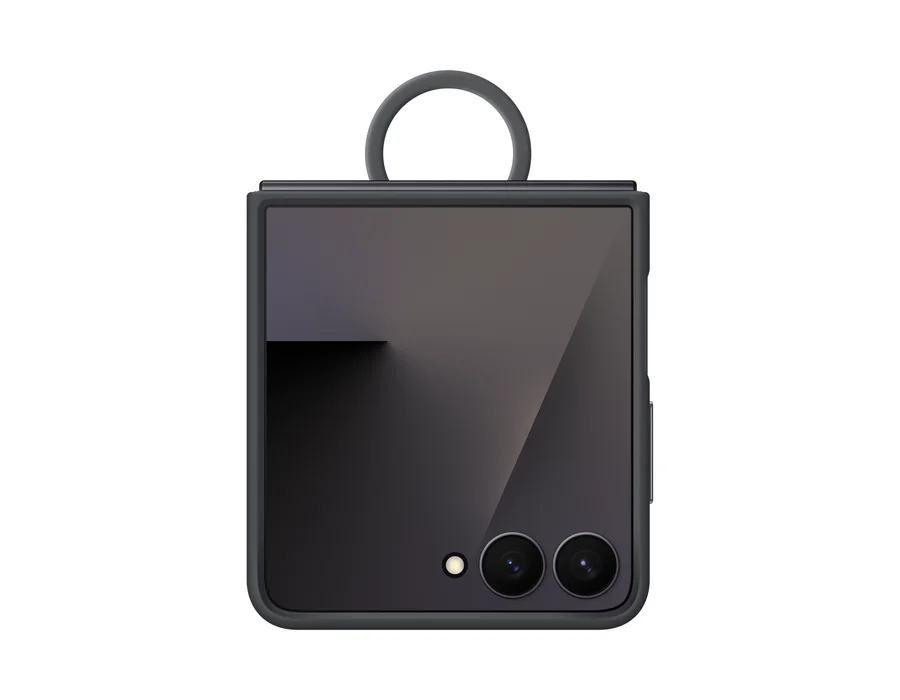 Samsung Galaxy Z Flip7 Ring Case (Silicone) – Black – EF-PF766TBEGIN