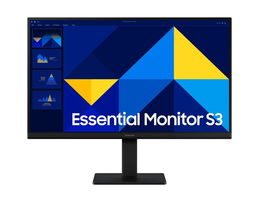 Samsung 54.6 cm (22) FHD Monitor with 100 Hz refresh rate, IPS Panel and borderless design – Black – LS22D300GAWXXL