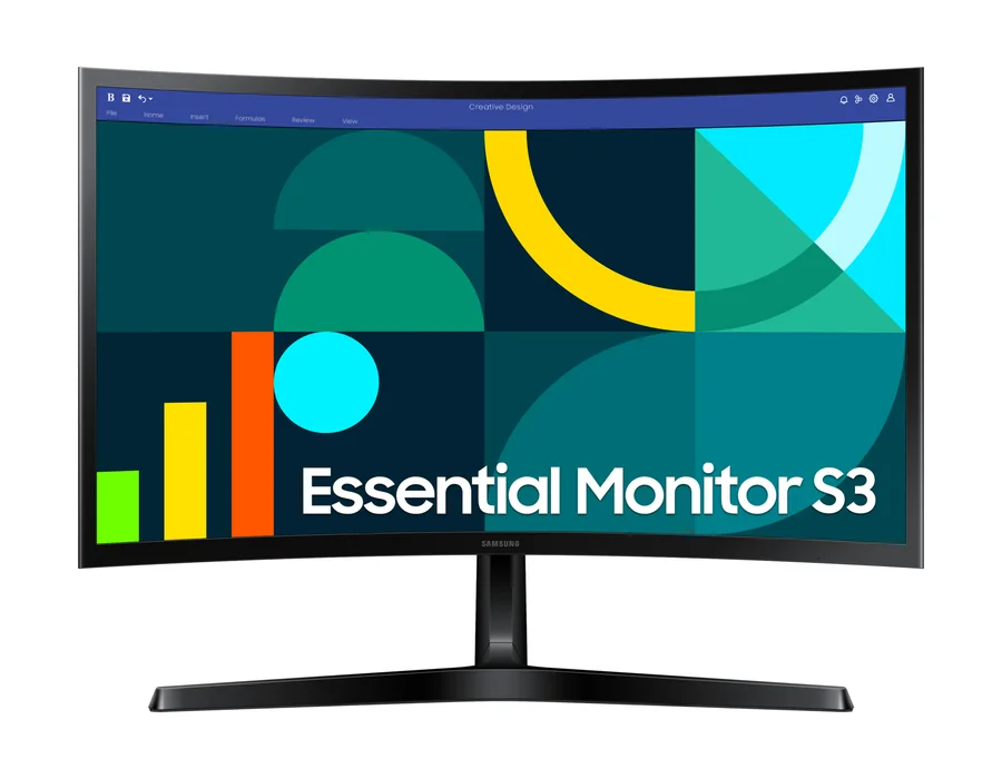 Samsung 60.5 cm (24) FHD Curved Monitor with 100 Hz refresh rate, Game Mode and Eye Saver Mode – Black – LS24D368GAWXXL