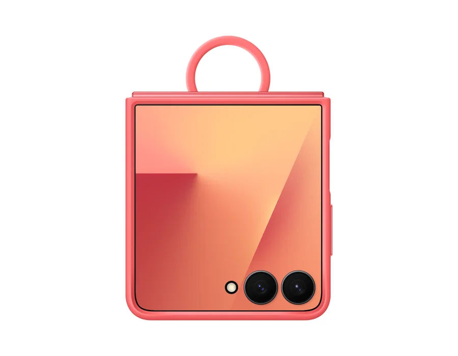 Samsung Galaxy Z Flip7 Ring Case (Silicone) – Red – EF-PF766TREGIN