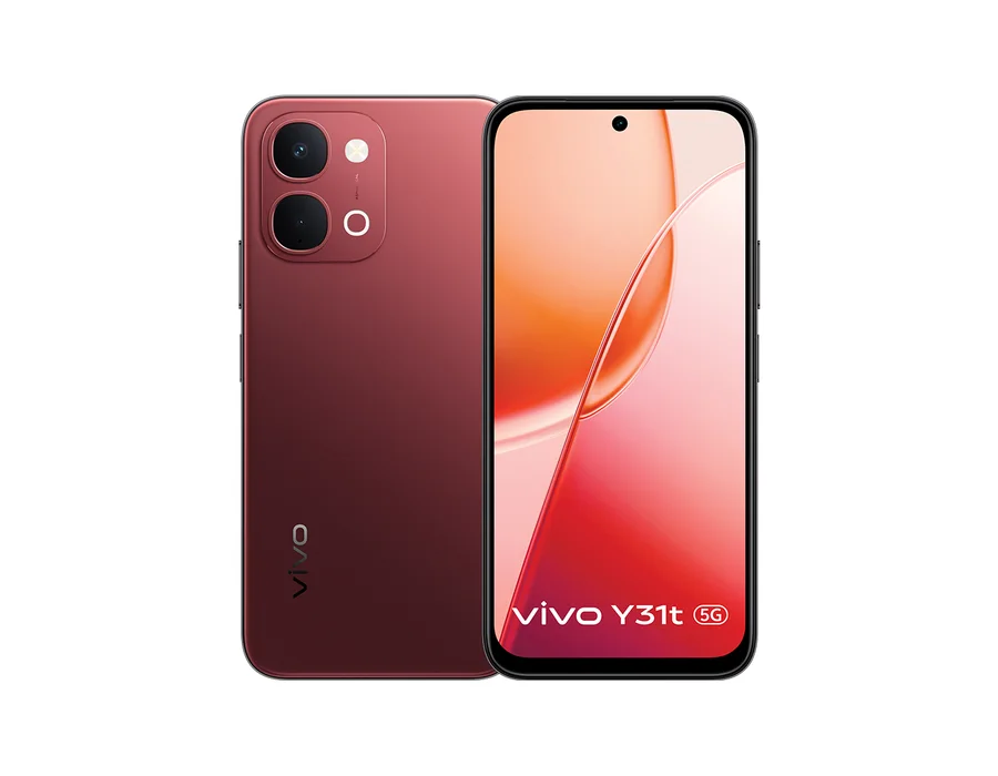 vivo Y31t 5G (6GB RAM, 128GB) – Crimson Red