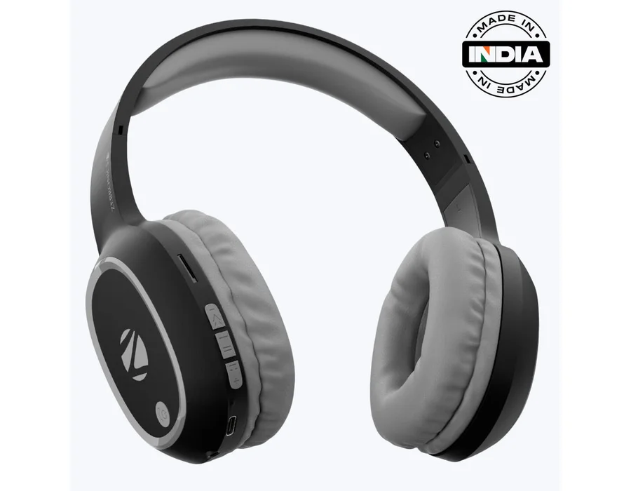 Zebronics Thunder Wireless Headphone — Black