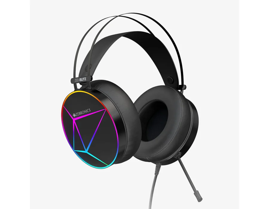 ZEBRONICS USB WTH VOL HEADPHONE BLITZ BLACK