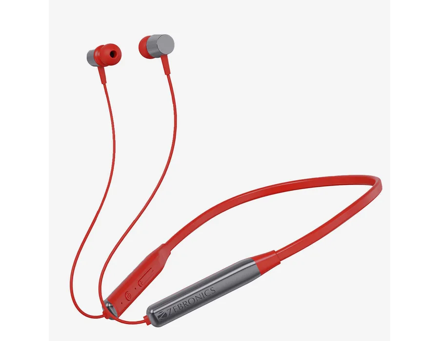Zebronics Evolve Wireless Neckband — Metallic-Red