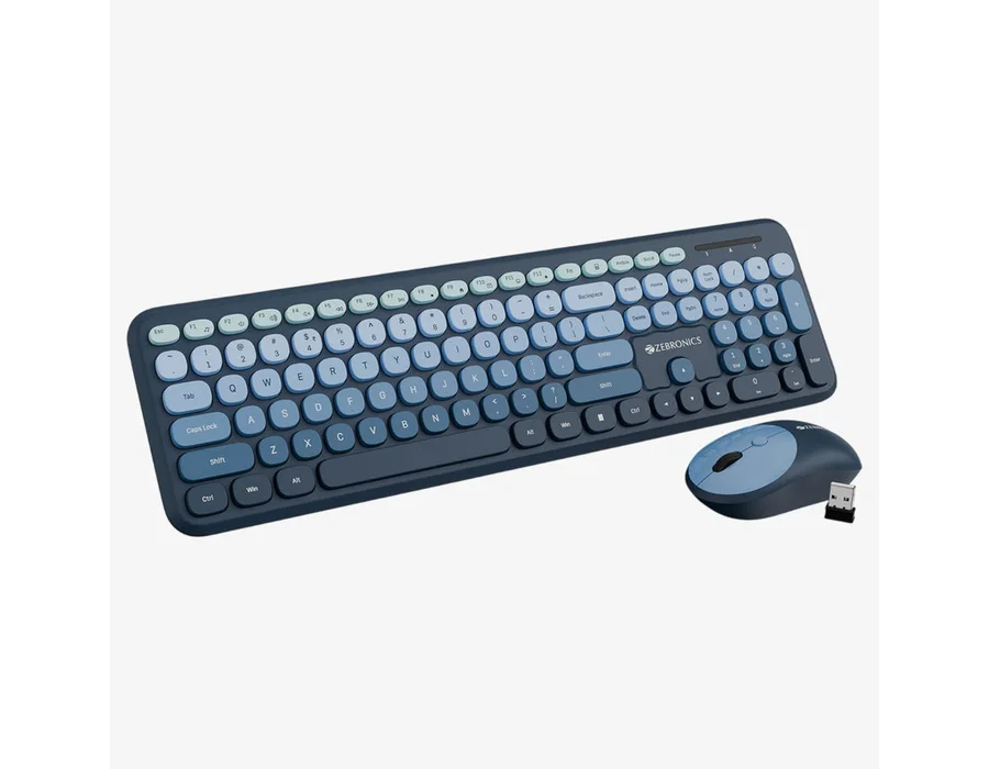 Zebronics Companion 302 Wireless Combo — Dark Blue