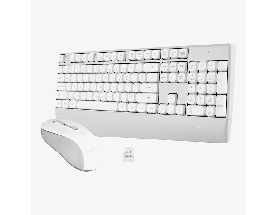 Zebronics Companion 202 Wireless Combo — White