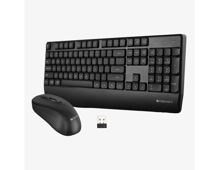 Zebronics Companion 202 Wireless Combo — Black