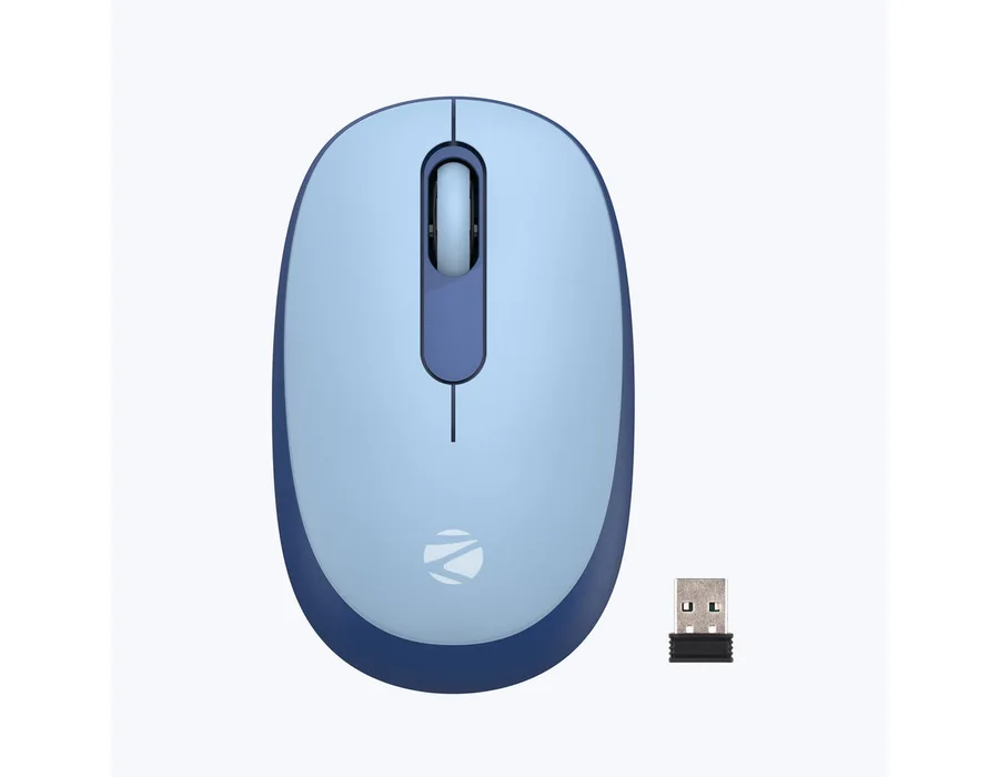 Zebronics Groot Wireless Mouse (Bluetooth + Wireless) — Blue