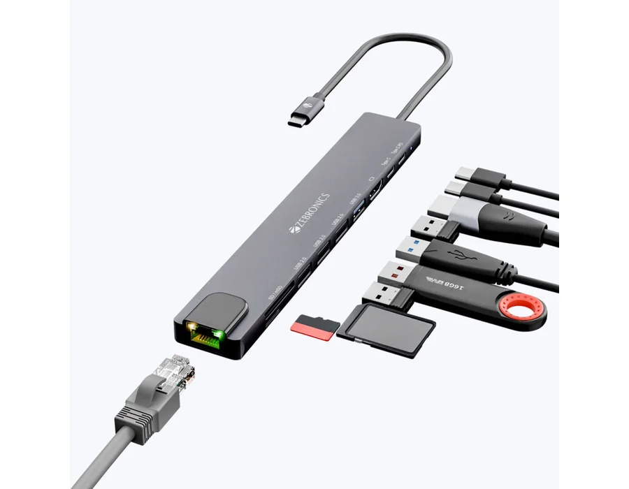Zebronics CT101 - 10 in 1 Multiport HUB