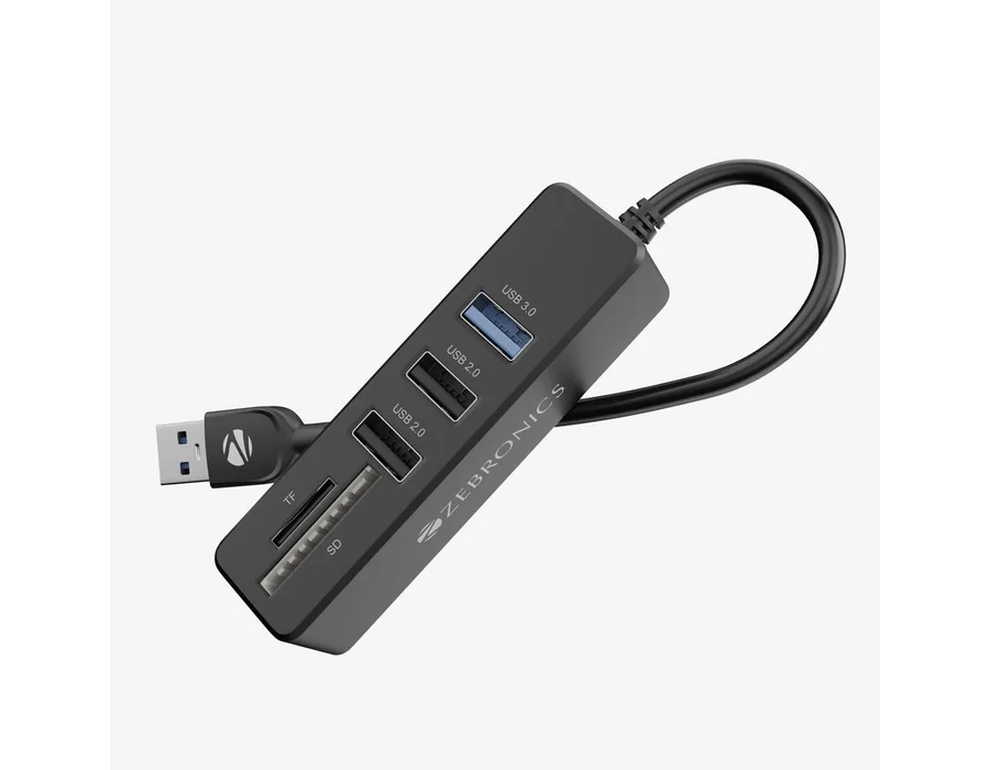 Zebronics 250HB USB Hub (3 x USB, SD, mSD)