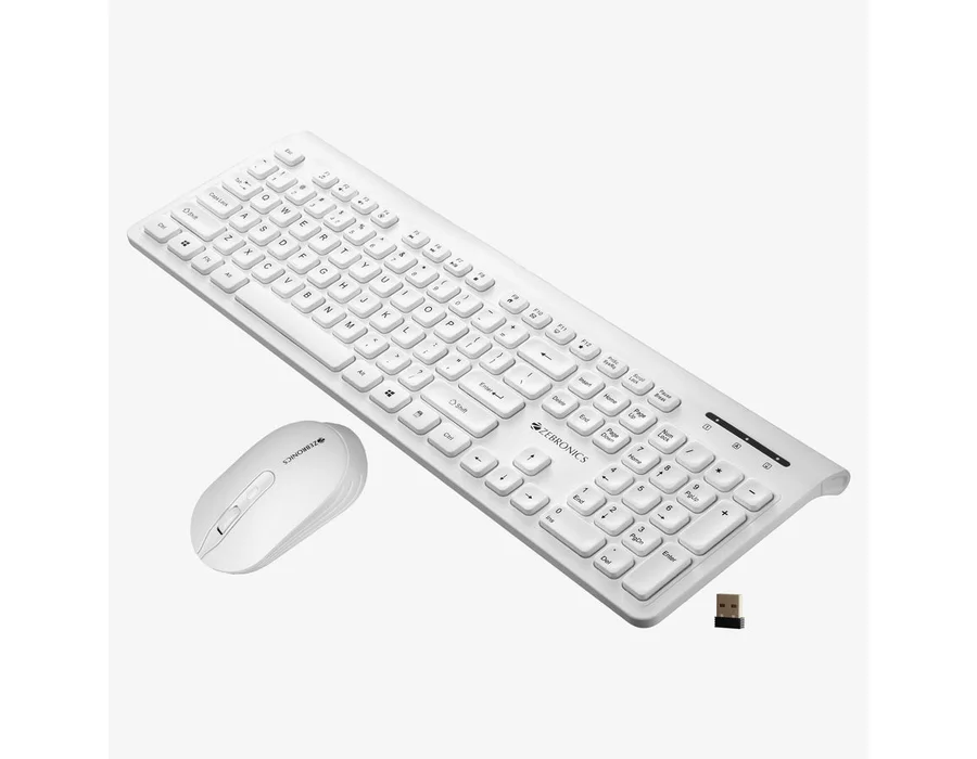 Zebronics Companion 130 Wireless Combo — White