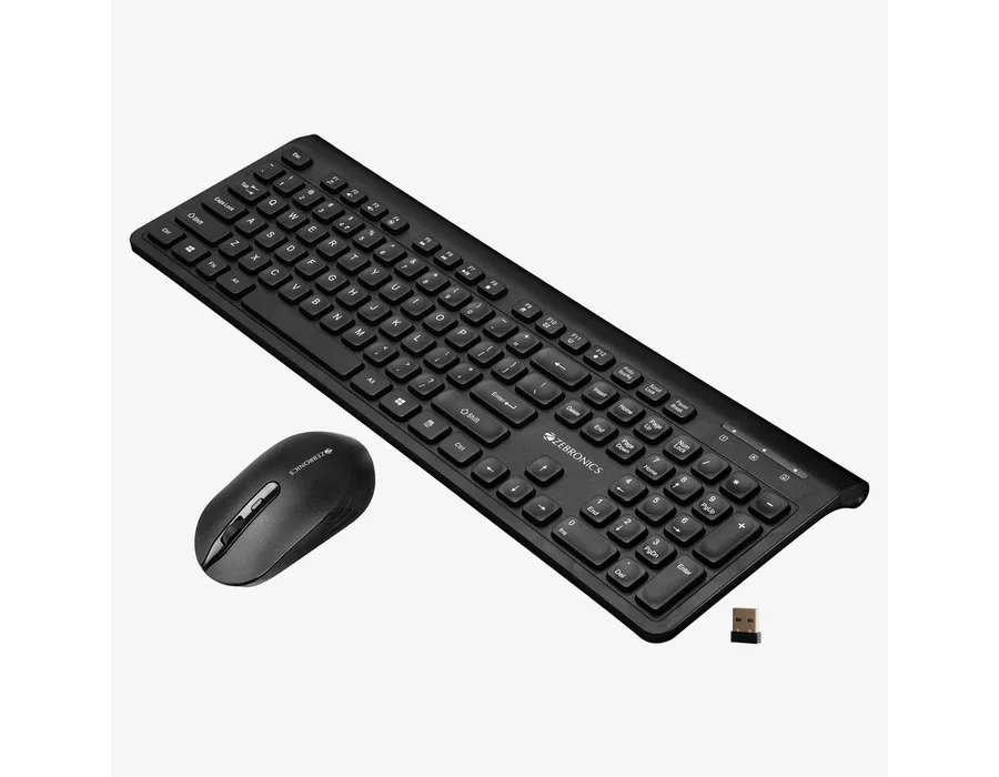 Zebronics Companion 130 Wireless Combo — Black