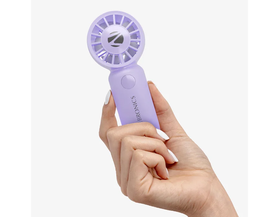 Zebronics Heat Buster 100 Portable Hand Fan — Purple