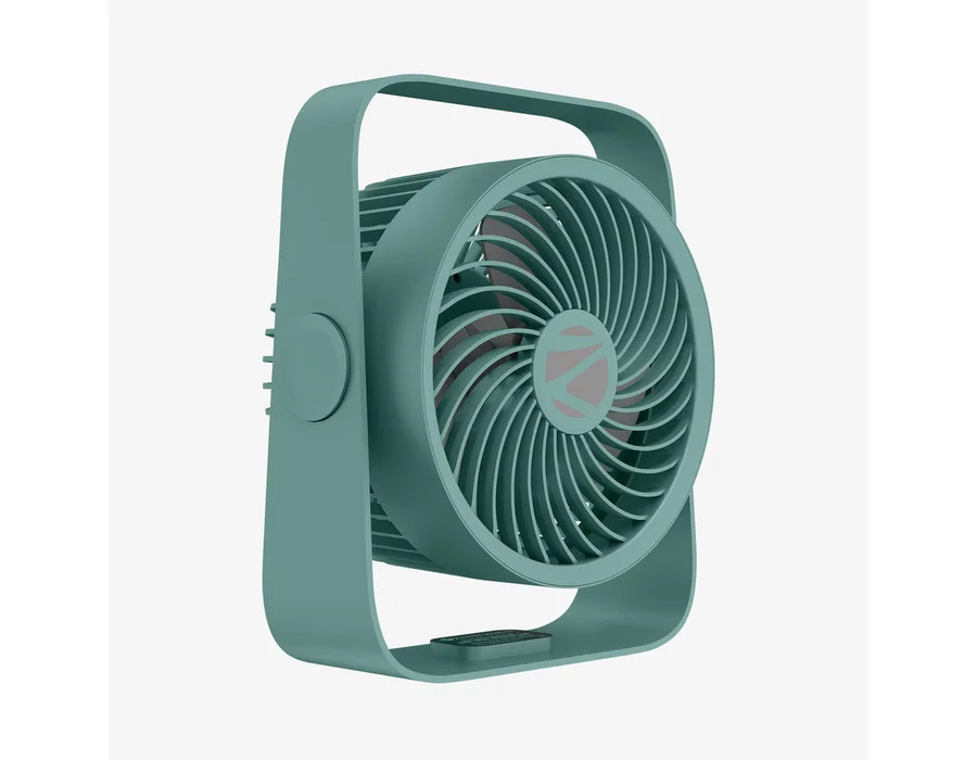 Zebronics Heat Buster 300 Portable Desk Fan — Teal Green