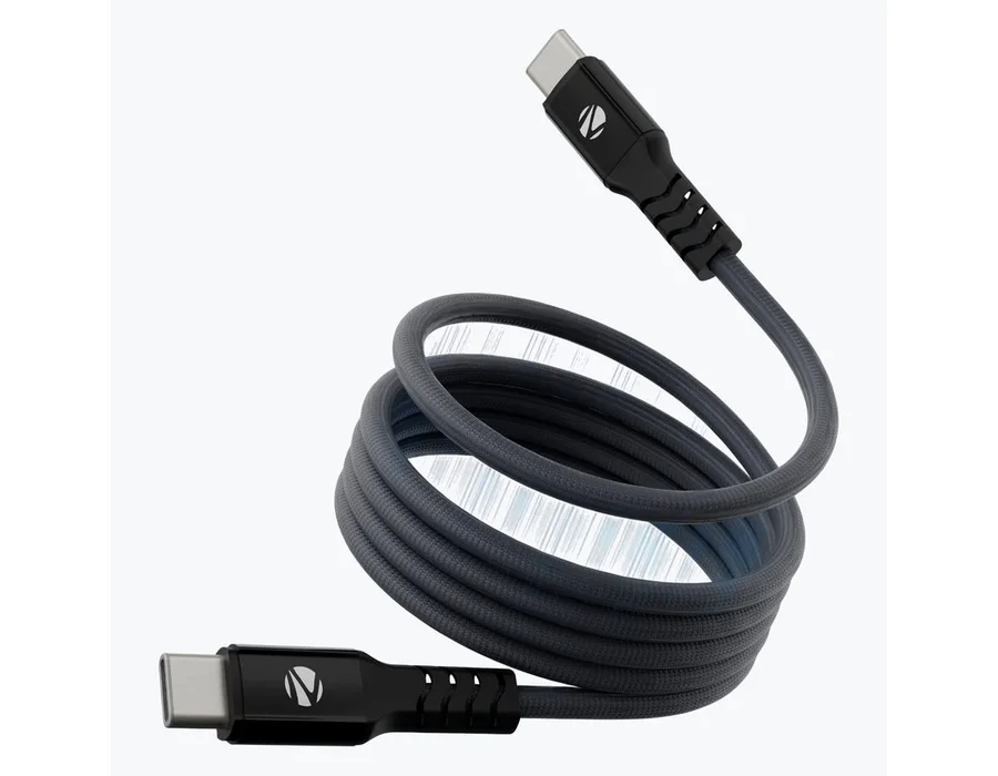 Zebronics WATTZ 60MCC1 Type C to Type C Braided Magnetic Cable — Blue