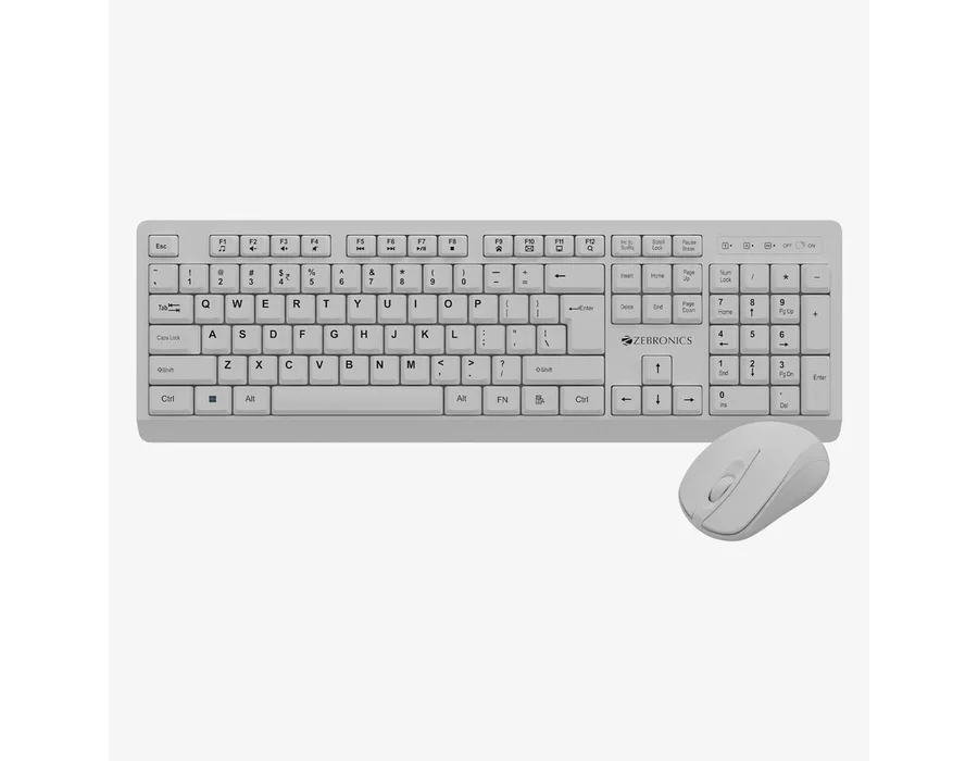 Zebronics Companion 116 Wireless Combo — White