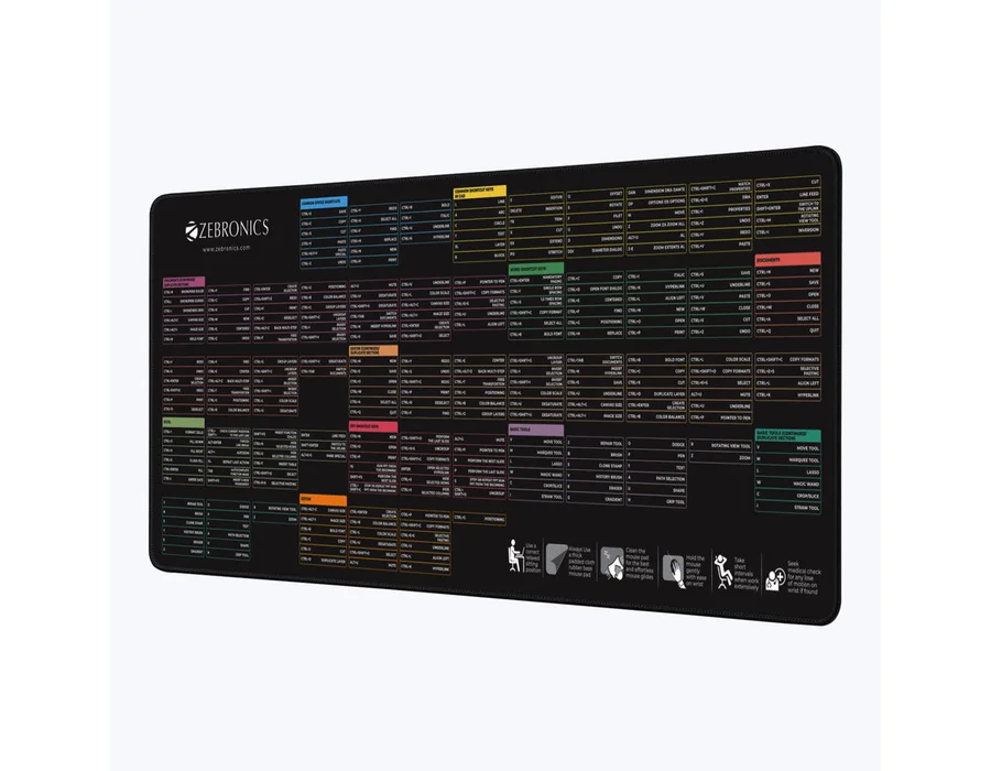 Zebronics MSP XL (Shortcut Key) Mouse Pad