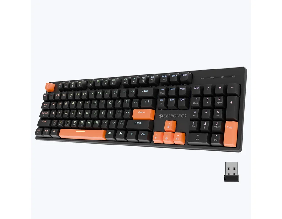 Zebronics Max Ninja 104W Mechanical Keyboard (Wired & Wireless, Linear Red Switches)