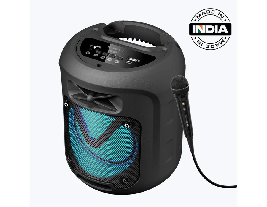 Zebronics Sound Feast 90 (10W) Portable Speaker with Wired Mic
